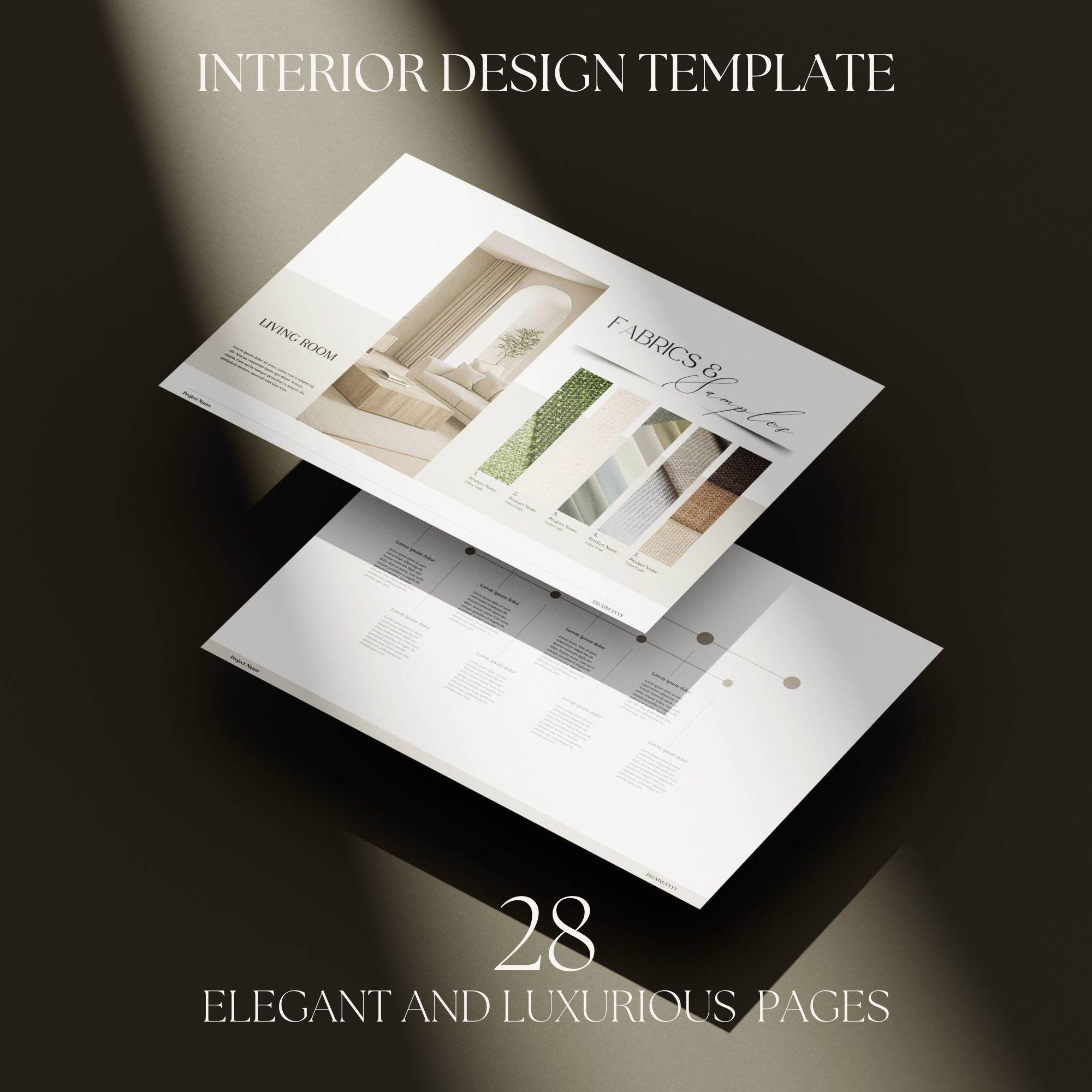Interior Design Presentation Template Editable FF&E Moodboard Portfolio ...