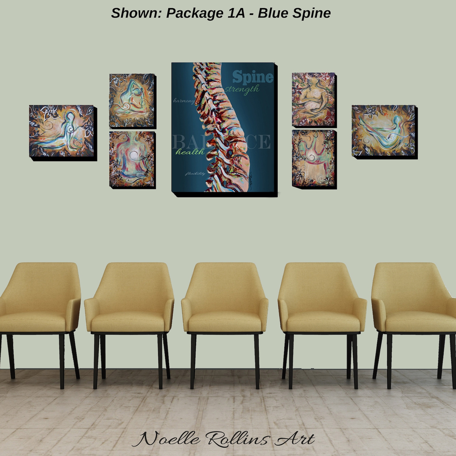 Chiropractor Office Decor Wall Art With Spine Natural Health Etsy
