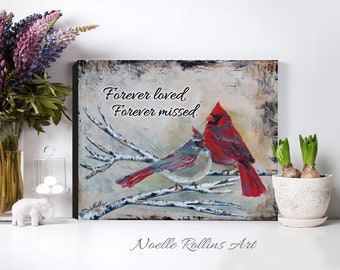 Custom Cardinal wall art canvas artwork