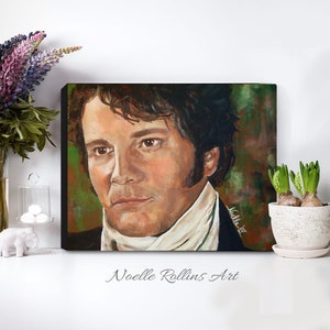 Mr Darcy from Pride and Prejudice romantic fun gift Jane Austen canvas print romantic English films classics