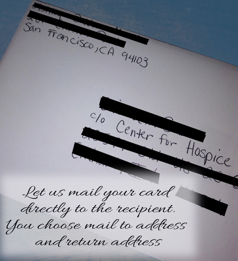 card to give after they have been given terminal illness diagnosis or put in hospice card for end of life image 3