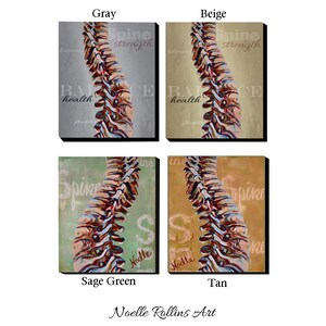 Chiropractic artwork trio wall art set of 3 prints for office wall spine materinity pregnant after baby customized chiro chiropractor art image 7