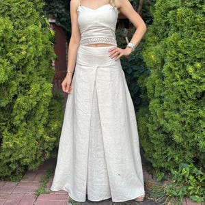 Linen Two Piece Set Linen Summer Set 2Piece Outfit Plus Size Clothes Two Piece Skirt Set Linen Skirt Set Plus Size Maxi Skirt Custom Set
