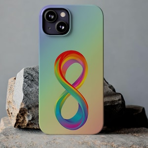 Vibrant Autism Awareness Slim iPhone Case- Spread Love & Awareness, Gift for Friends, Birthday, Autism Awareness, iPhone Cover