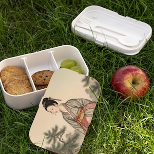 Elegante lonchera bento para adultos y adolescentes: ¡Mejora tu almuerzo! Lonchera portátil de la dinastía Joseon coreana, regalo para estudiantes.