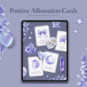 Ensemble d'autocollants numériques pour prendre soin de soi – Cartes d'affirmation, invites de journalisation au format PNG et fichier GoodNotes