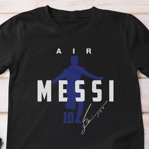 Air Messi Argentina GOAT #10 Shirt, Custom Gift For Sports Fans, Legend Argentina Soccer Graphic Tee Iconic Celebration Personalized T-Shirt