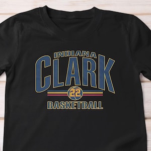 Clark Basketball Indiana #22 Shirt, Custom Gift For Sports Fans, Basketball Jersey Personalized Graphic Tee Basketball Unisex T-Shirt