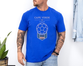 Cape Verde Inspired Soccer 2026 Minimal Graphic Tee, Global Tournament Heritage Fan Art Modern Classic Design, Good Vibes Unisex T-Shirt