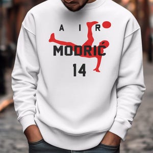 Air Modric #14 Jersey Style, Milan Soccer New Star Player Personalized Shirt, Custom Gift for Soccer Fans Milan Supporters Unisex T-Shirt