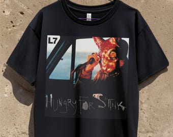 Vintage 90s 1994 L7 Hungry for Stink Tour Album Singles Big Image