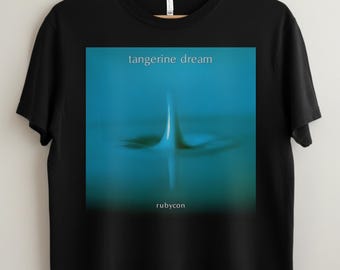 Vtg 1980 Tangerine Dream World Tour Concert T-shirt S/M Gray Black