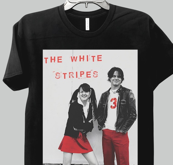 The White Stripes T-shirt: Retro Jack White Rock Concert Graphic