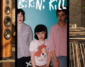 Bikini Kill Poster: Vintage Wall Art 90s Rock Music Decor Graphic Matte Print