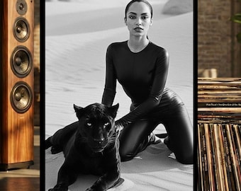Sade Poster: Vintage Wall Art 90s Neo Soul Music Decor Graphic Matte Print