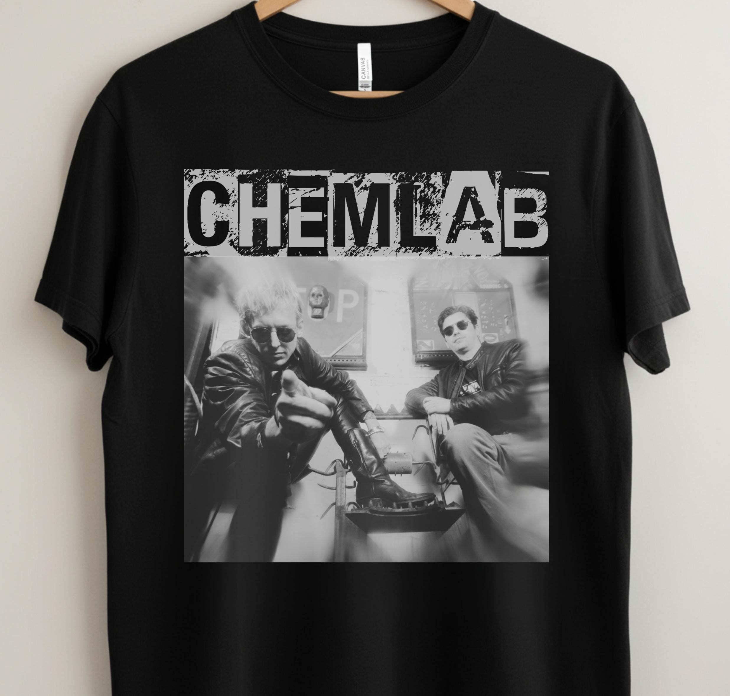 Chemlab T-shirt: Retro 90s Industrial Rock Music Dark Chemlab T-shirt: Retro 90s Industrial Rock Music Dark