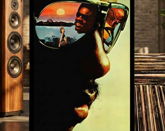 Stevie Wonder Poster: Retro 70s Soul Funk Music Wall Art Print