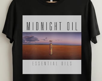 Midnight Oil Vintage Rare T-shirt, Soft Thin Black Tee Shirt