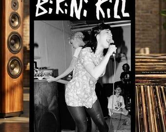 Bikini Kill Poster: Vintage Wall Art 90s Rock Music Decor Graphic Matte Print