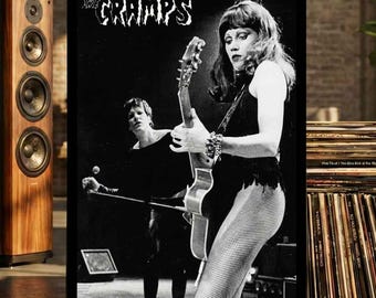 The Cramps Poster: Retro Punk Psychobilly Wall Art Graphic Matte Print