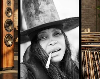 Erykah Badu Poster: Retro 90s Neo Soul Wall Art Graphic Music Print