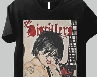The Distillers Vintage T-shirt: American Punk Rock Band Tee - Etsy