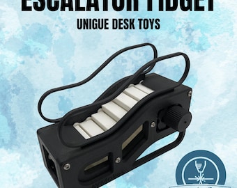 3D Printed Escalator Fidget Toy: Sensory Desk Toy, Stress Relief, Made in USA