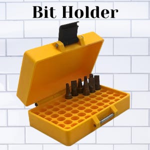 3D Printed 60-Hole Drill Bit Holder: Durable Shop Tool Organizer