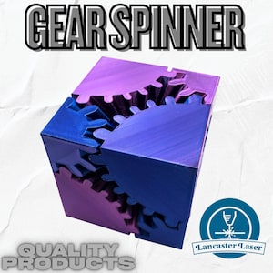 Gear Fidget Cube: Customizable 3D Printed Sensory Desk Toy