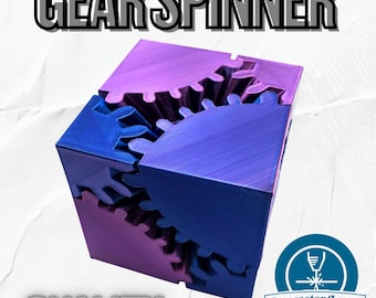 Gear Fidget Cube: Customizable 3D Printed Sensory Desk Toy