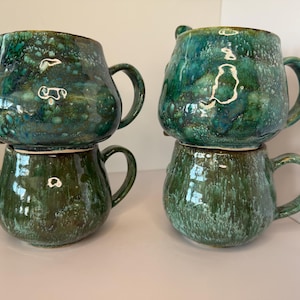 Handmade Ceramic Frog Mug: Whimsical Pottery Tea Cup image 3