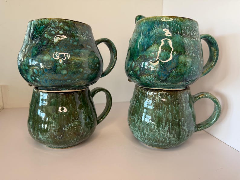 Handmade Ceramic Frog Mug: Whimsical Pottery Tea Cup image 3
