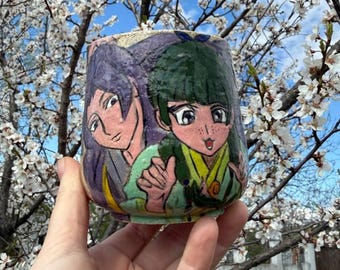 Taza de Mao Mao: Taza pintada a mano del anime Diarios del boticario