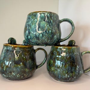 Handmade Ceramic Frog Mug: Whimsical Pottery Tea Cup image 7