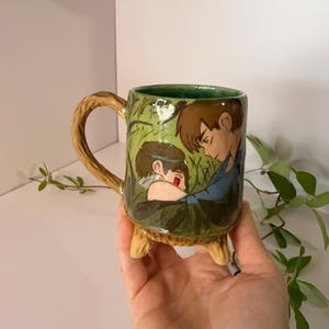Handmade Kodama Mug: Studio Ghibli Inspired Ceramic Pottery
