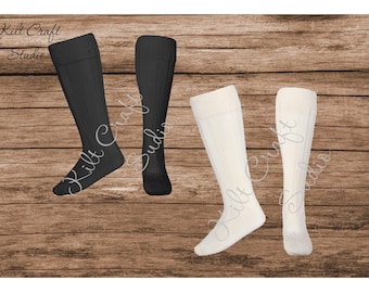 Chaussettes kilt Scottish Highland Wear acrylique doux motif Highland