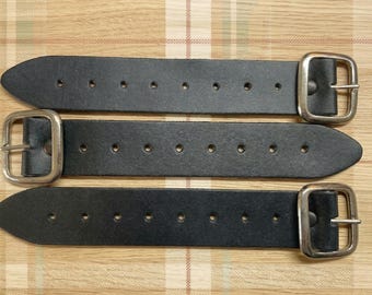 Kilt Straps and Buckle Genuine Leather Extender 7" x 1.25" wide
