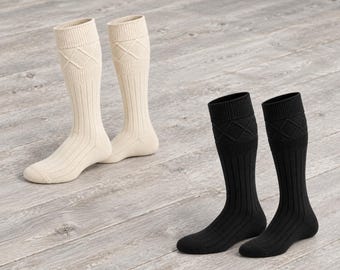 Kilt Socks Scottish Highland Wear Soft Acrylic Highland Pattern