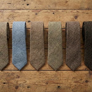 Tweedhalsband för män, ullblandad skotsk tartan, höglandsklänningsaccessoar, 6 cm