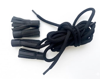 Replacement laces with leather Tassels for kilt shoes