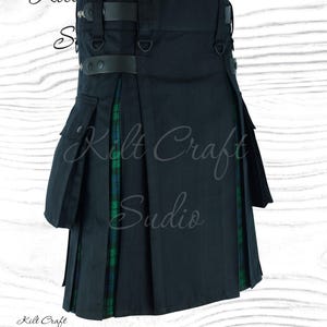 Hybrid-Baumwoll-Utlook Deluxe Kilt Scottish Traditionelles Highland Kleid Rock Kilts Blacwatch Hochzeitskleidung