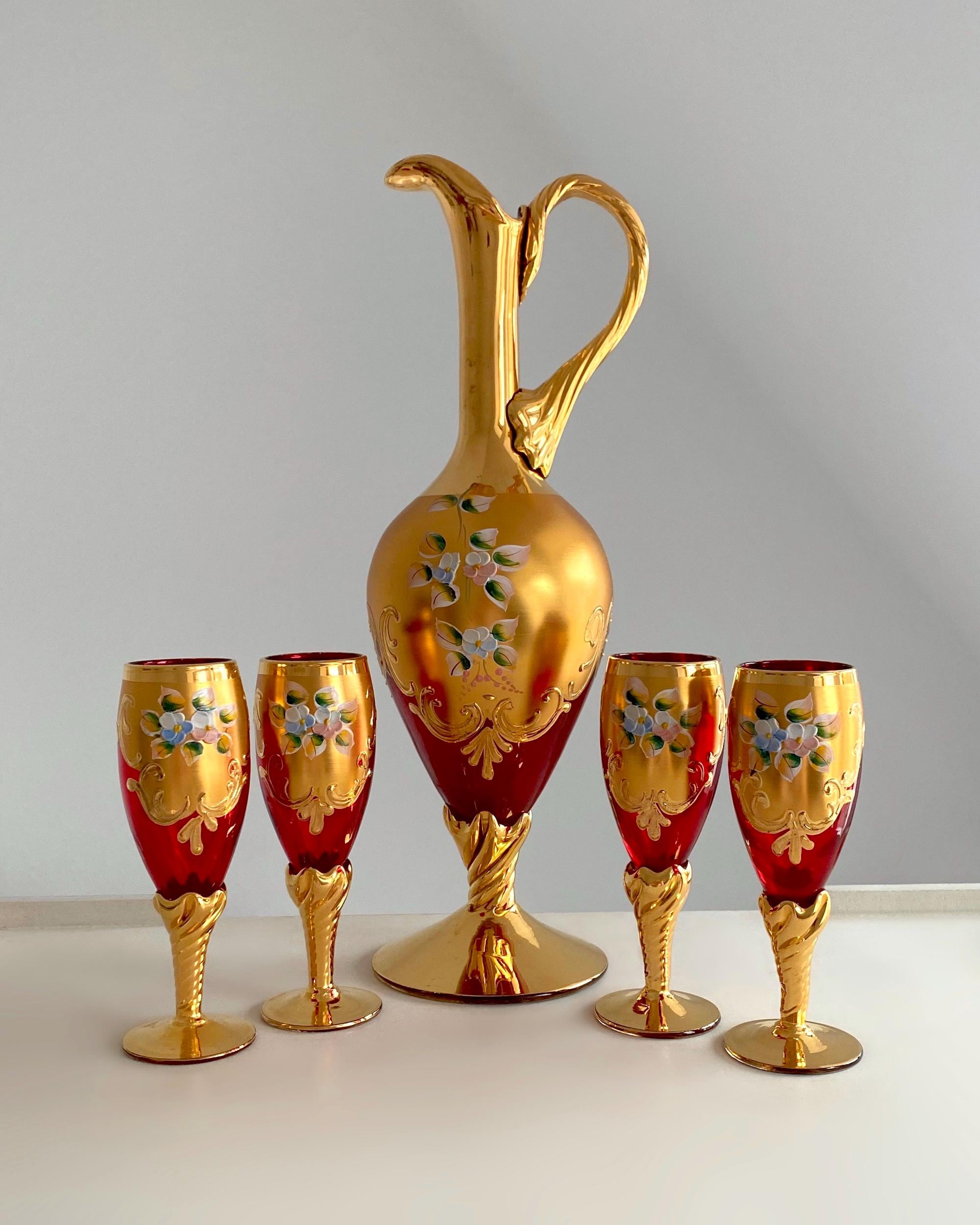 24 gold murano glass - Etsy 日本