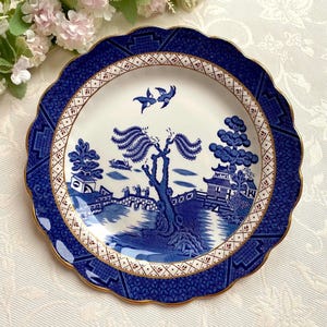 Booths real old willow plate - Etsy 日本