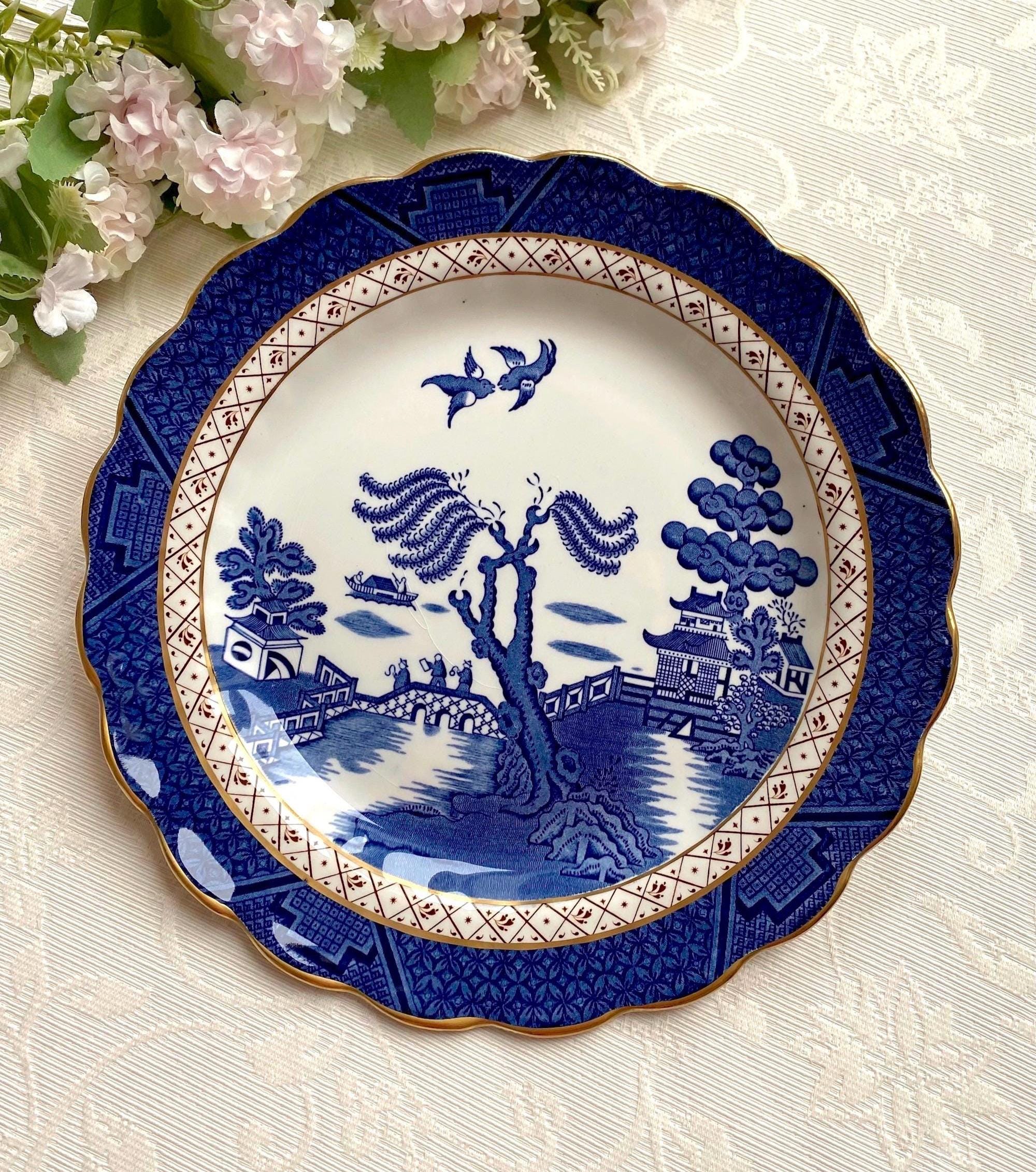 Booths real old willow plate - Etsy 日本