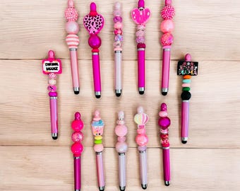 Beaded Stylus Pen w/Refill