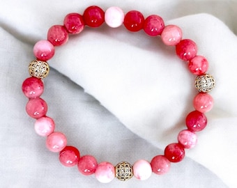 Pink Jade Bracelet