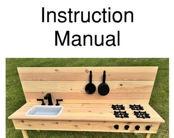 DIY Mud Kitchen Instruction Manual – Step-by-Step Plans (PDF Download)