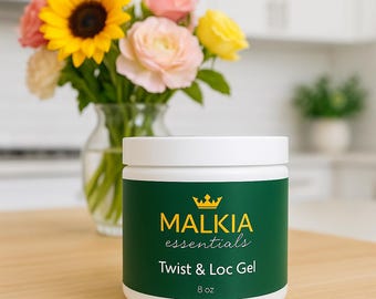 Vegan Aloe Twist and Loc Gel: Lightweight Hold, Flake-Free - 8 oz
