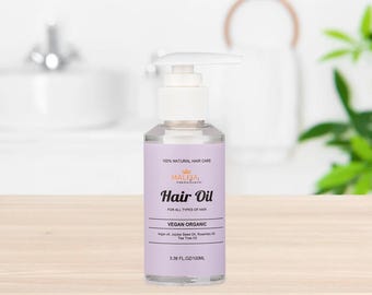 Rice Water Hair Growth Oil: Rosemary Argan Blend for Curly & Loc Hair