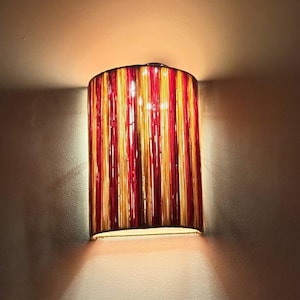 Rafia Lamp, Wall Lights, Wall Art Lampshades, Handmade Lamp for Entryway Light, Living Room Decor and Bedrooms